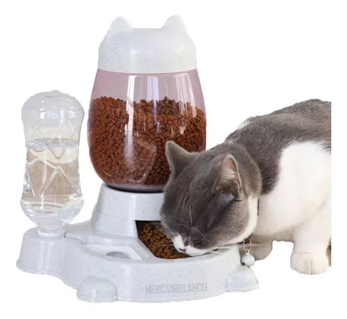 Dispensador Automático 2 en 1 para Mascotas