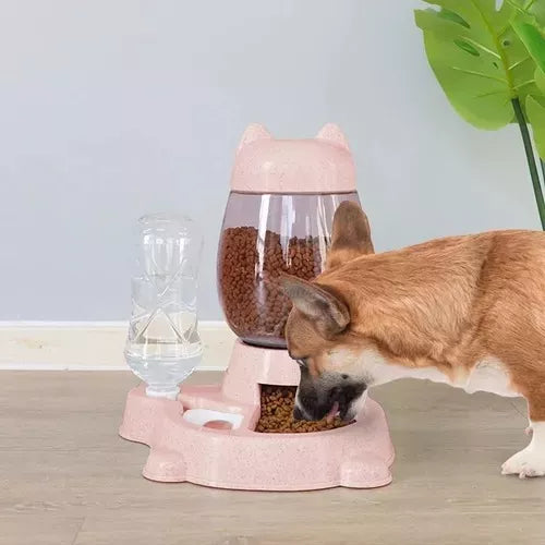 Dispensador Automático 2 en 1 para Mascotas
